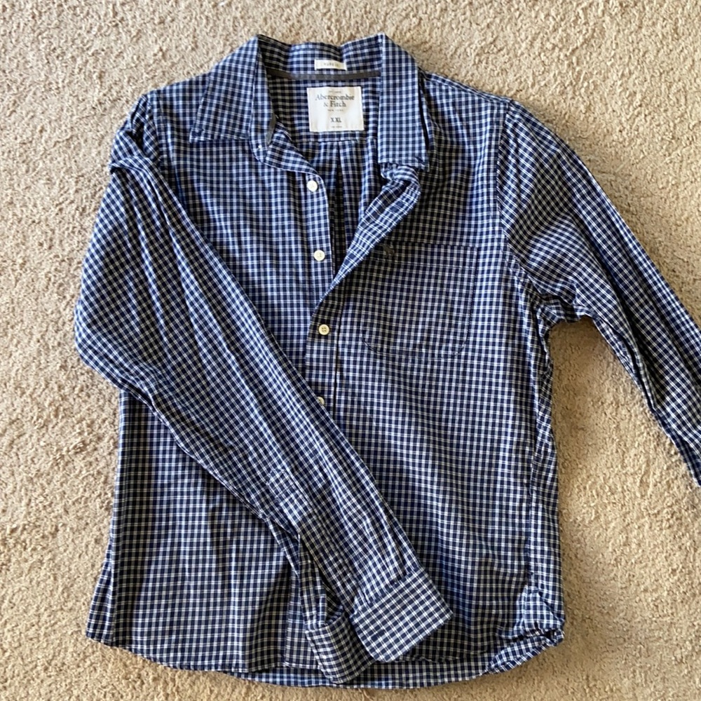 Abercrombie and Fitch Men’s plaid Button-Down
